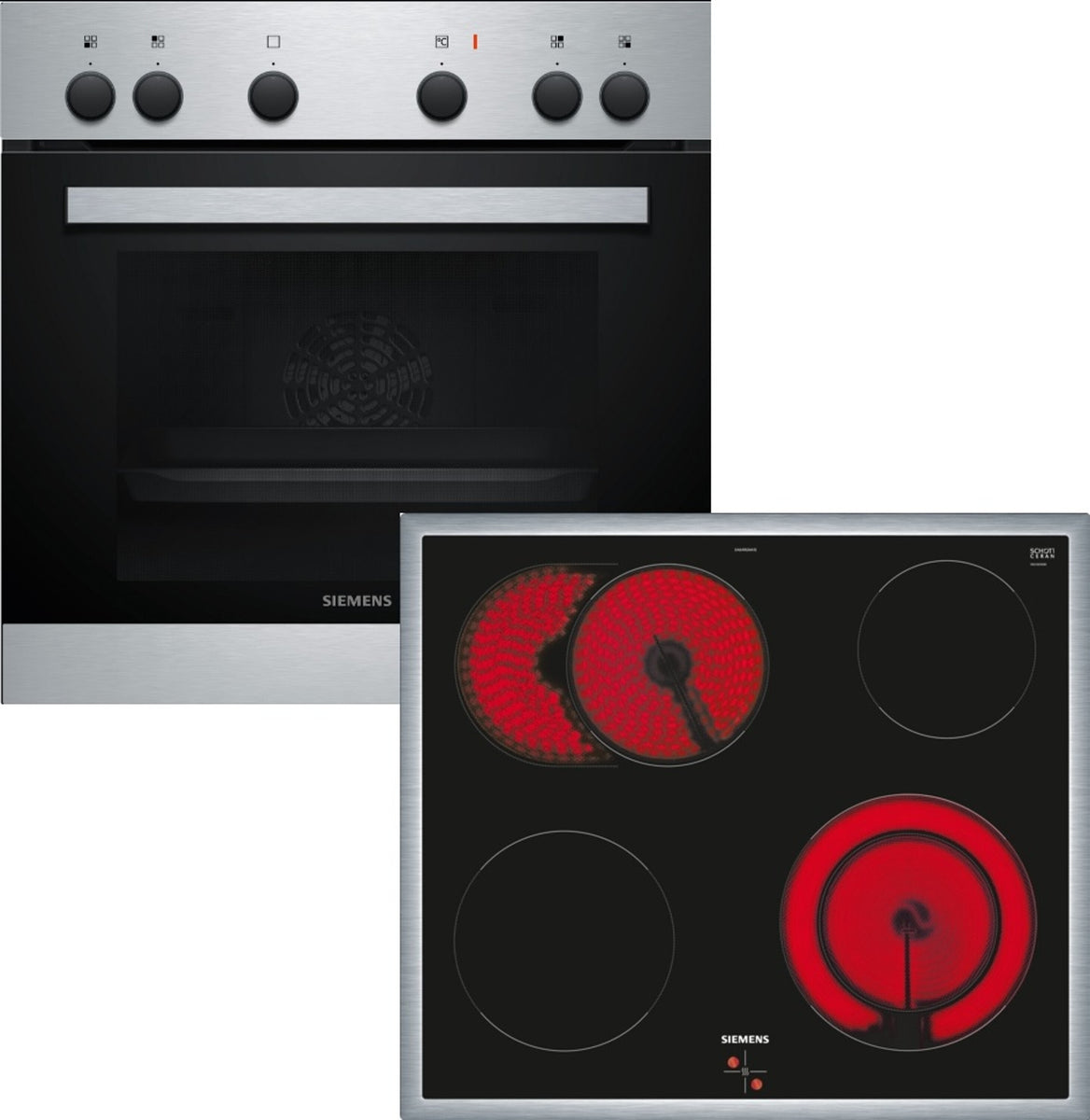 Siemens EQ110KA2EE, Keramik, 4 Zone(n), Glaskeramik, Schwarz, Berührung, 58,3 cm
