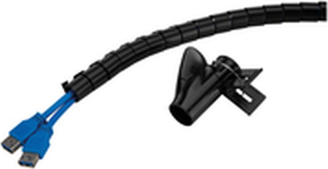 Neomounts ADS06-141BL Kabelspirale - für 1-4 Kabel - universal, Kabelmuffe, Tisch/Bank, Kunststoff, Schwarz