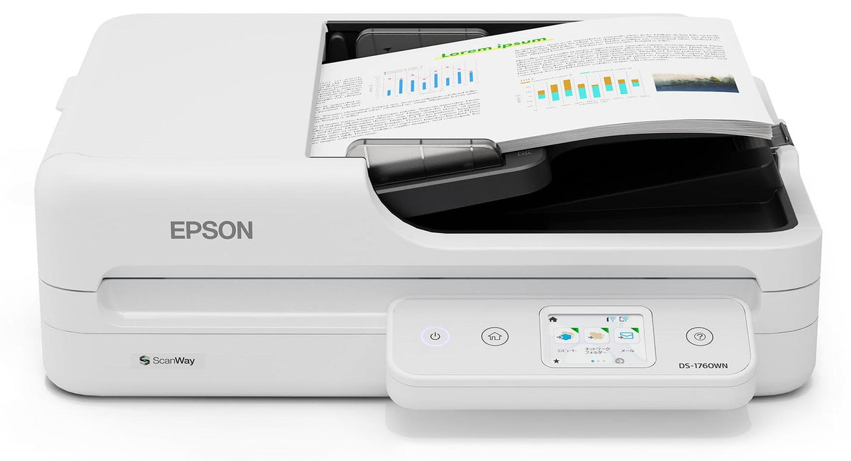 Epson WorkForce DS-1760WN, 215,9 x 297 mm, 1200 x 1200 DPI, 30 Bit, 24 Bit, 10 Bit, 8 Bit