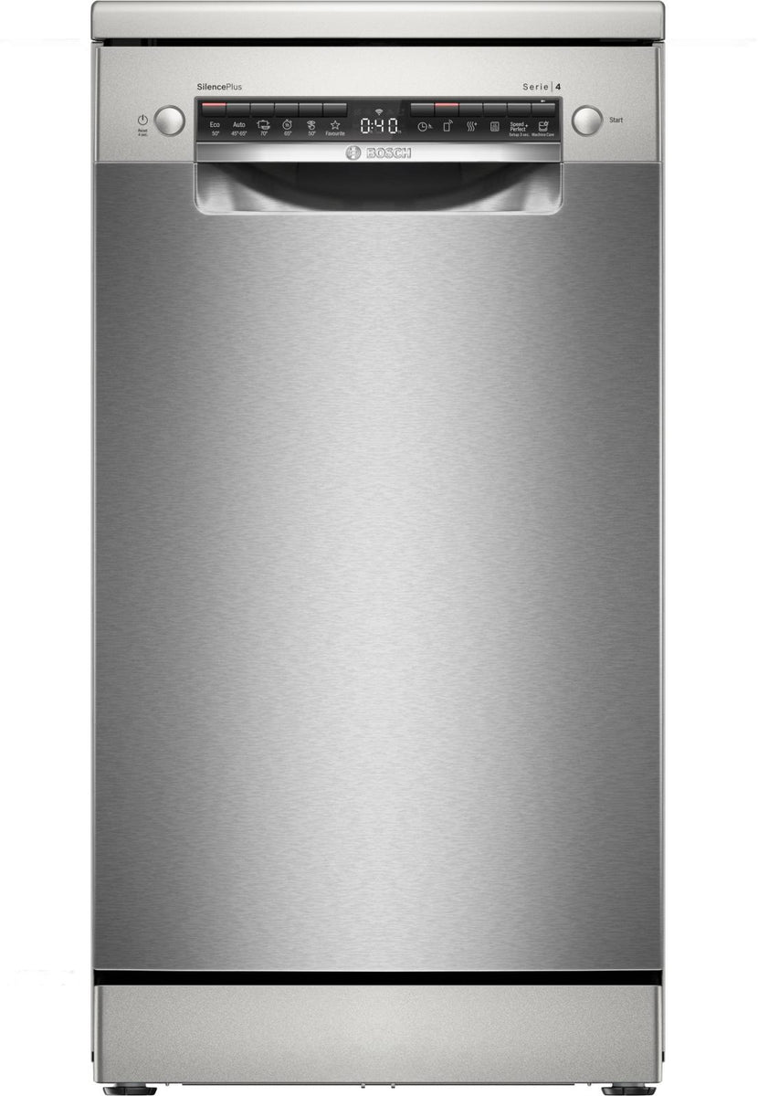 Bosch Serie 4 SPS4HMI13E, Freistehend, Single (45 cm breit), Edelstahl, Edelstahl, Tasten, 1,75 m
