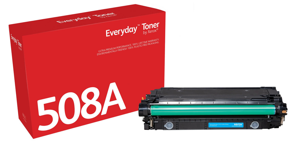 Everyday™ Cyan Tonermodul von kompatibel mit HP 508A (CF361A), Standardkapazität, 5000 Seiten, 5000 Seiten, Cyan, 1 Stück(e)