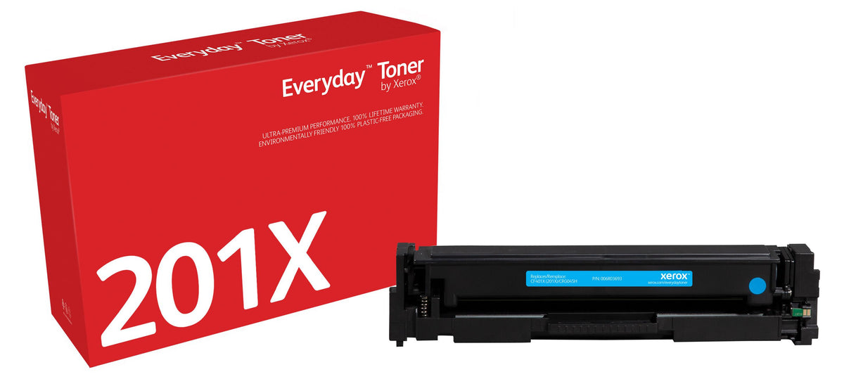 Everyday™ Cyan Tonermodul von kompatibel mit HP 201X (CF401X), Hohe Kapazität, 2300 Seiten, 2300 Seiten, Cyan, 1 Stück(e)