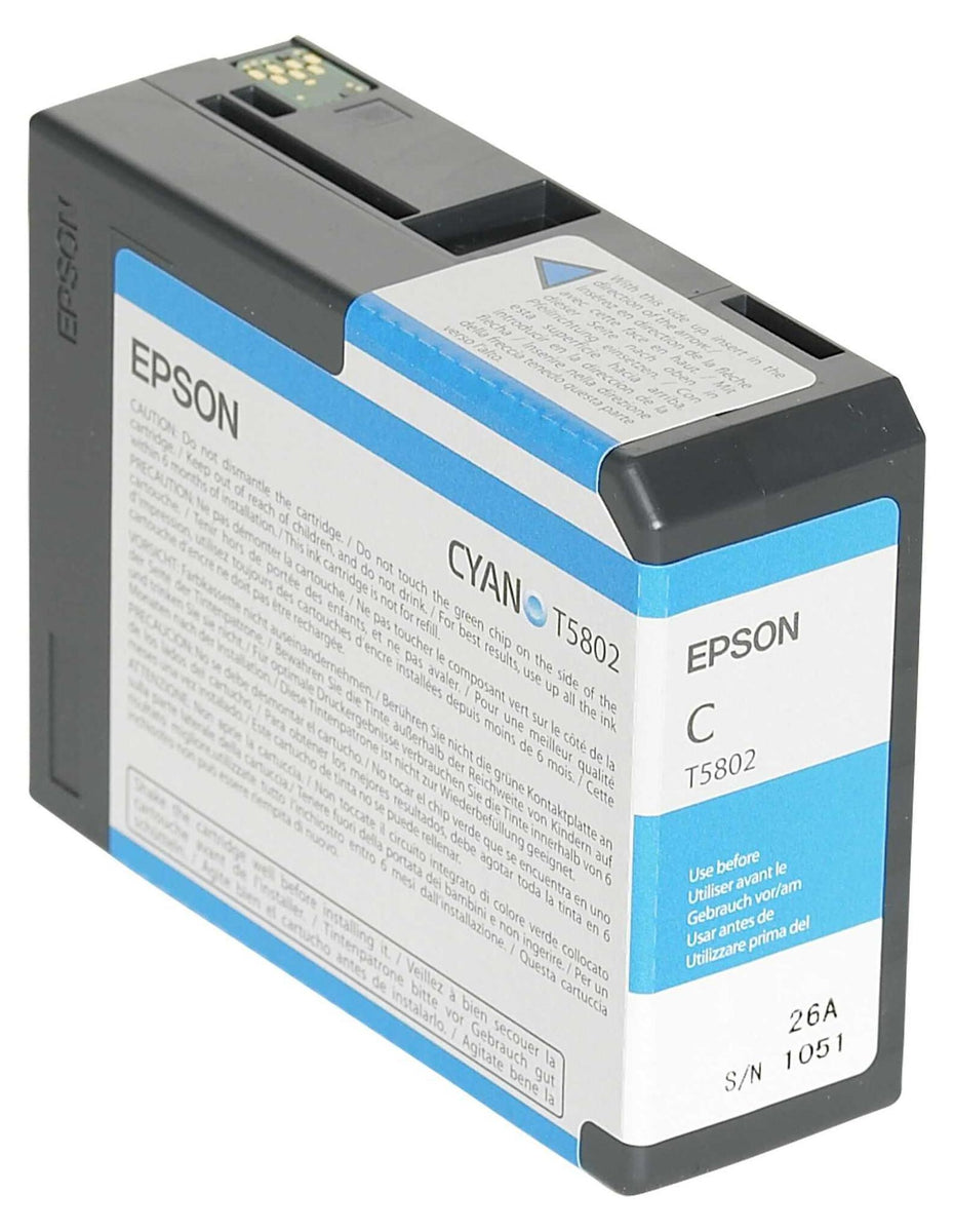 Epson Singlepack Cyan T580200, Cyan, 80 ml, 1 Stück(e), Einzelpackung