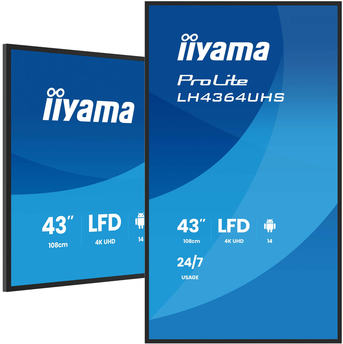 iiyama LH4364UHSB-B1AG, 109,2 cm (43