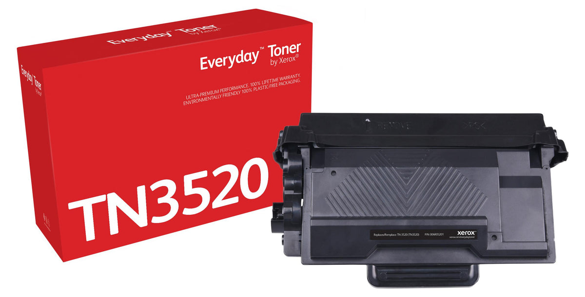 Everyday™ Schwarz Toner von , kompatibel mit Brother TN3520, Ultra hohe Kapazität, 20000 Seiten, Schwarz