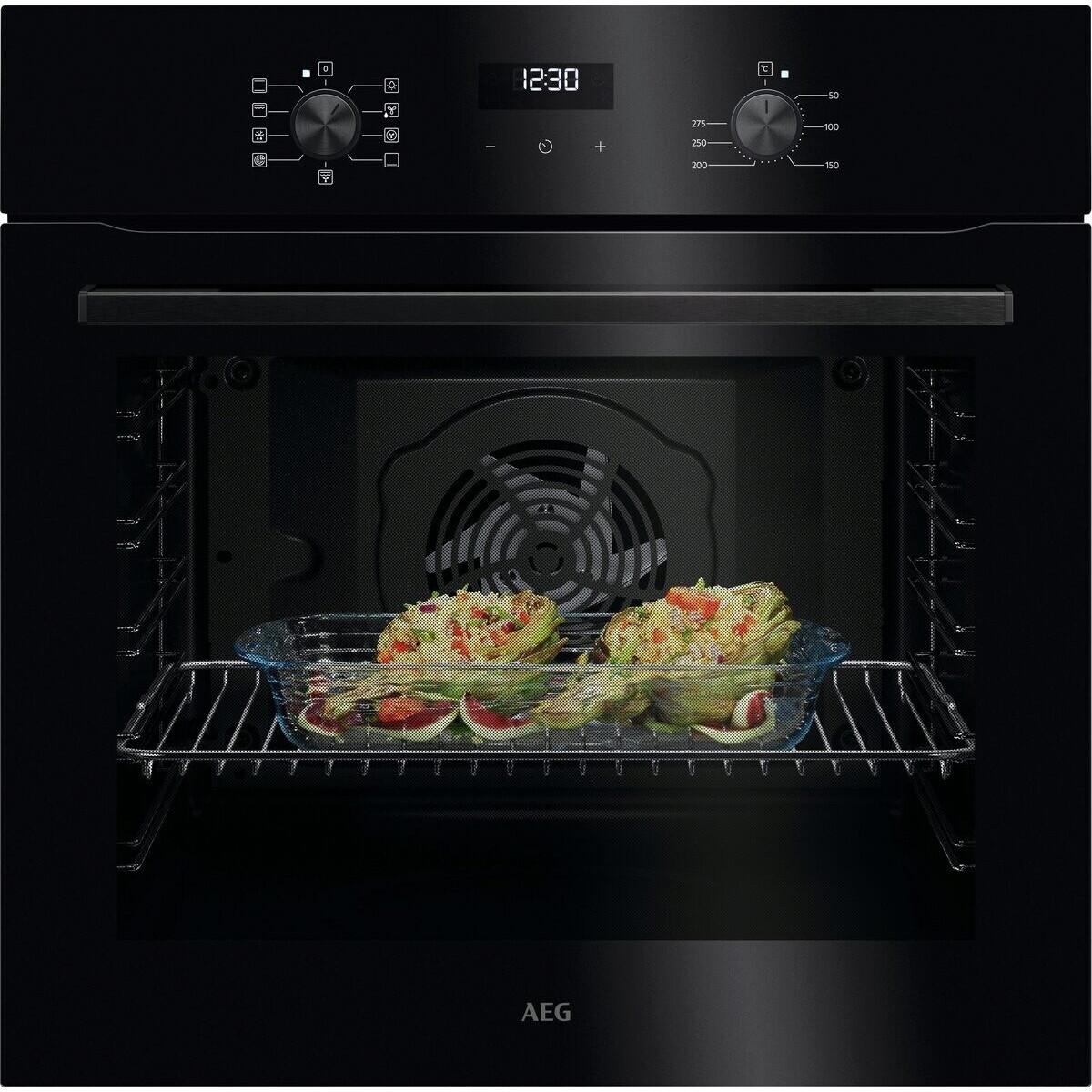 AEG Series 5000 NBU5A20SK, Medium, Elektrischer Ofen, 72 l, 2790 W, 72 l, Kombi-Dampf