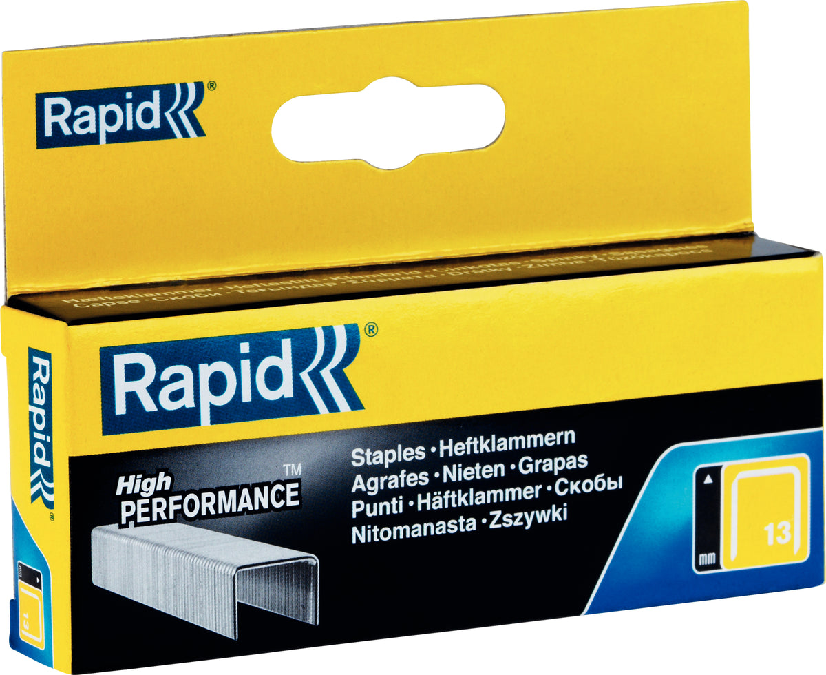 Rapid 11830725, Klammerpack, 6 mm, 2500 Heftklammern, Befestigung, Beschriftung, Galvanisiertes Stahl, Silber