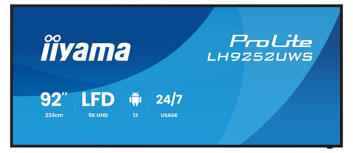 iiyama LH9252UWS-B1AG, Kiosk-Design, 2,34 m (92