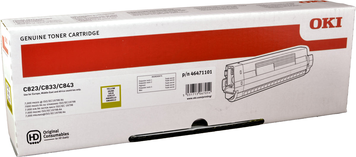 OKI 46471101, 7000 Seiten, Gelb, 1 Stück(e)