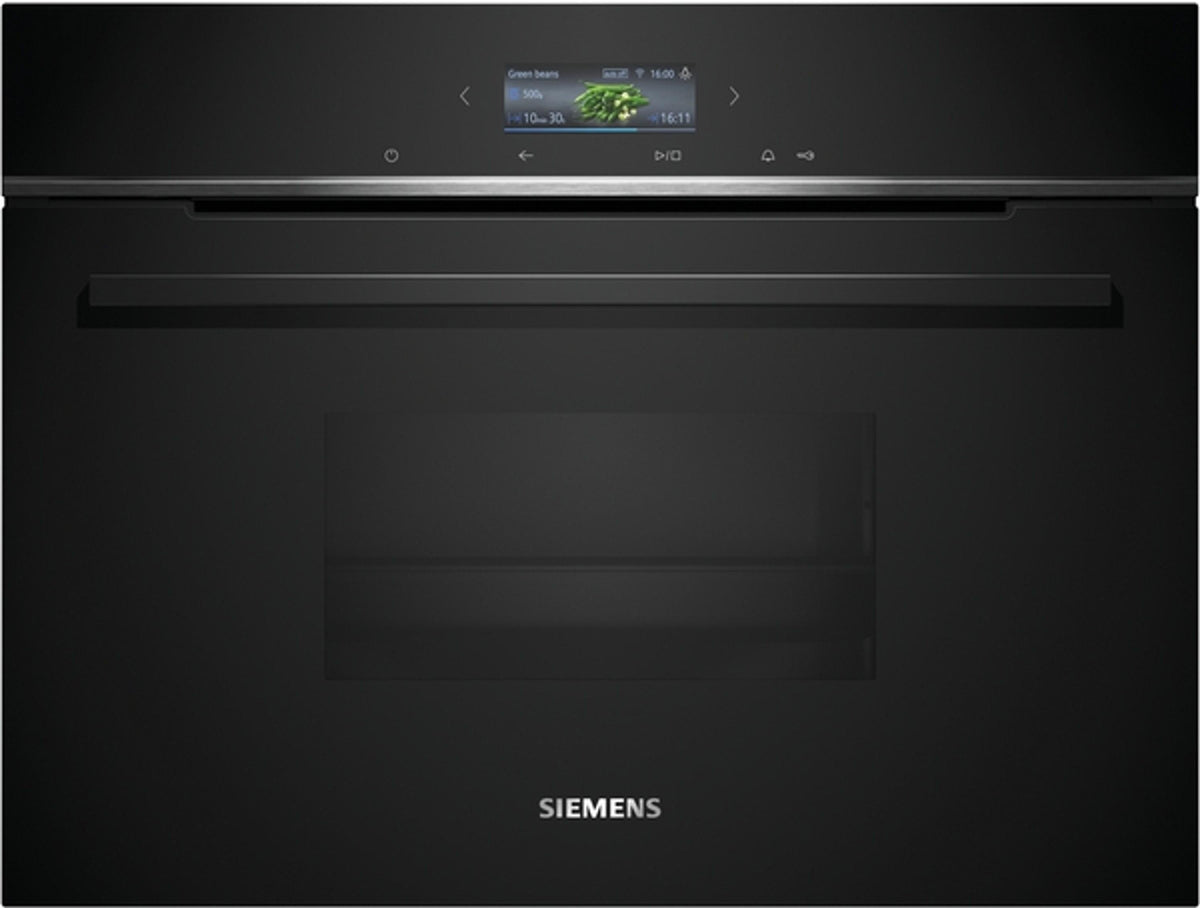 Siemens iQ700 CD714GXB1, Klein, 38 l, 30 - 100 °C, Schwarz, Berührung, Vorne oben