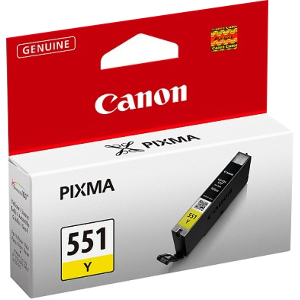 Canon CLI-551Y Tinte Gelb, Standardertrag, Gelb, Tinte auf Pigmentbasis, 1 Stück(e), 347 Seiten