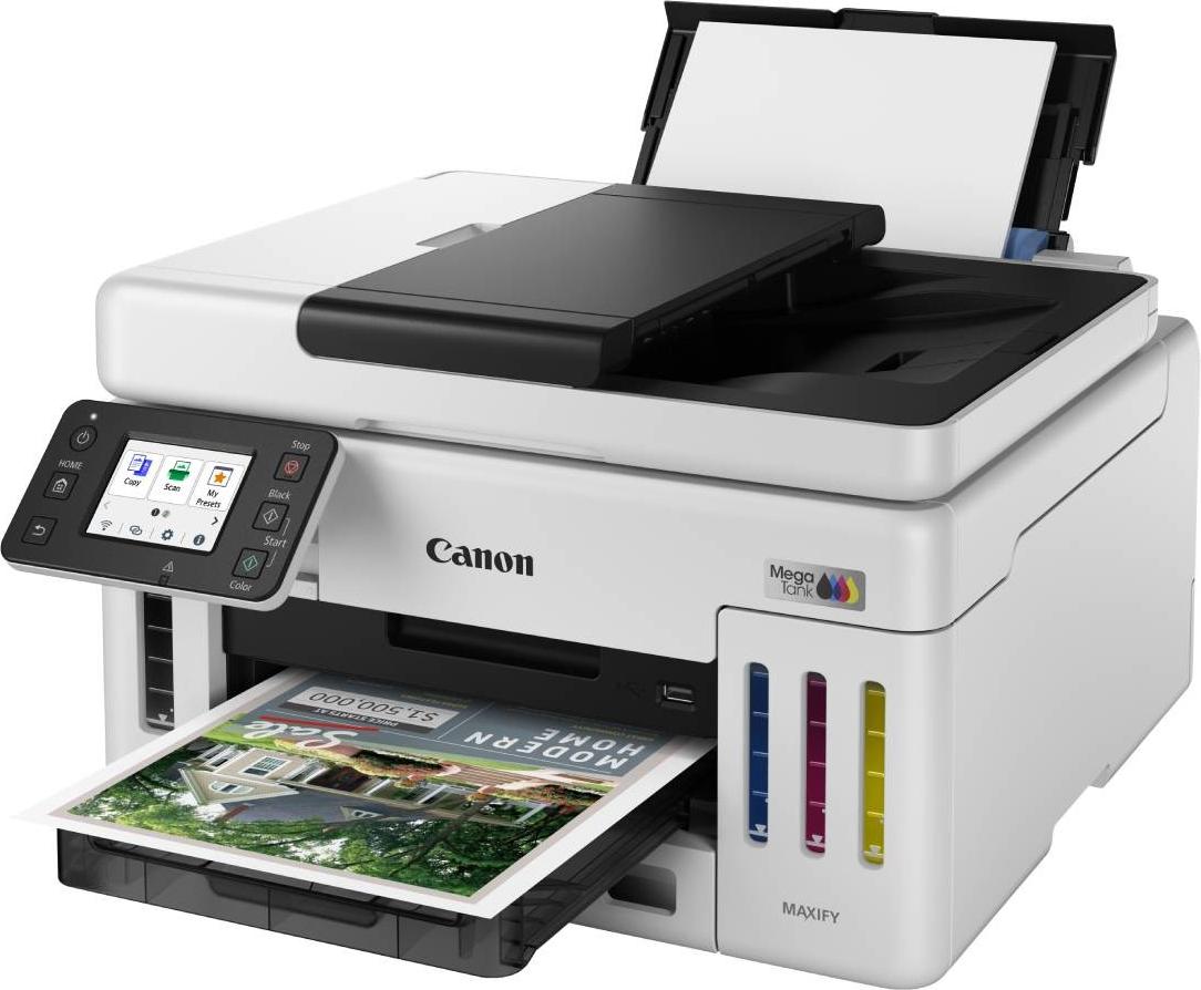 Canon MAXIFY GX6150, Tintenstrahl, Farbdruck, 600 x 1200 DPI, A4, Direktdruck, Schwarz, Weiß
