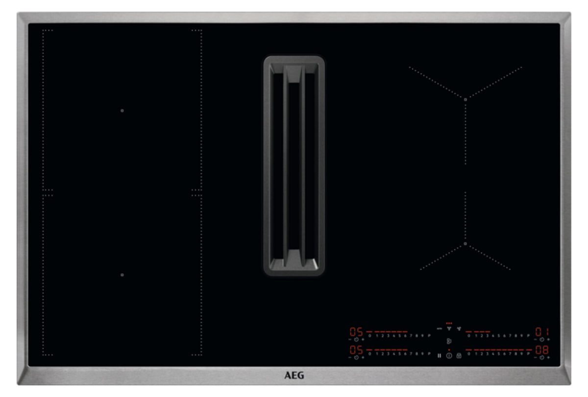 AEG CCE84543XB, Schwarz, Integriert, 76.6 cm, Zonen-Induktionskochfeld, Glas, 4 Zone(n)