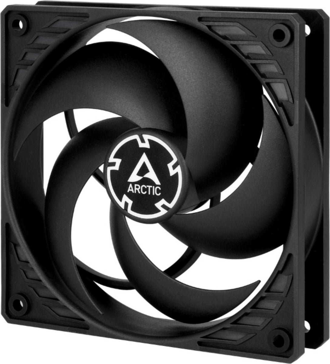 ARCTIC P12 - 120 mm Lüfter optimiert für statischen Druck, Ventilator, 12 cm, 1800 RPM, 0,3 Sone, 95,65 m³/h, Schwarz