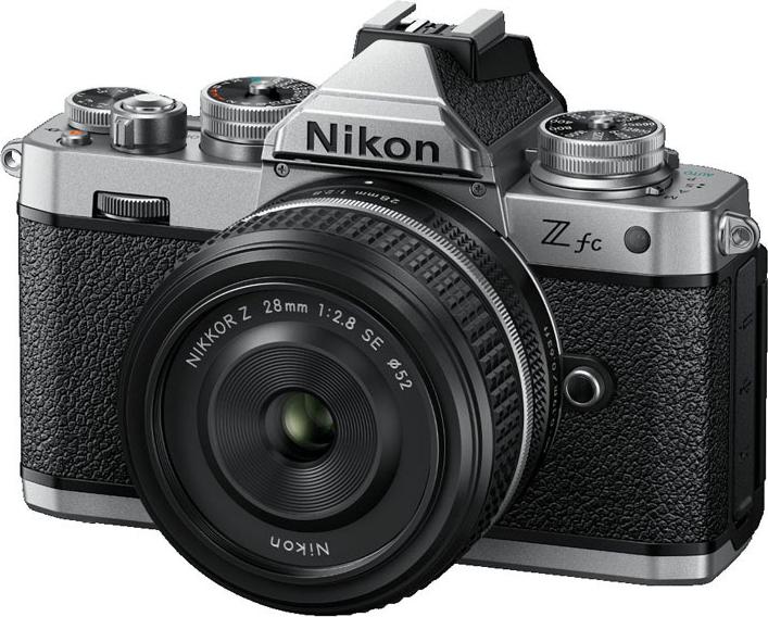 Nikon Z fc + 28 SE-kit, 20,9 MP, 5568 x 3712 Pixel, CMOS, 4K Ultra HD, Touchscreen, Schwarz, Silber