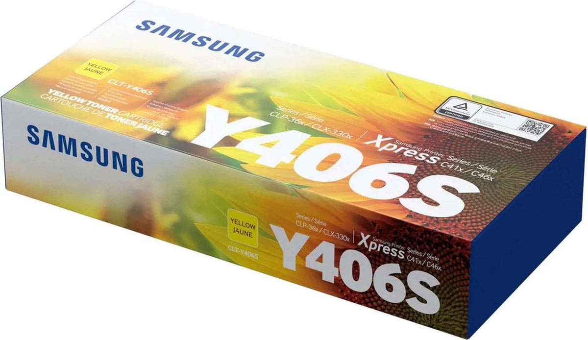 Samsung CLT-Y406S Gelb Original Tonerkartusche, 1000 Seiten, Gelb, 1 Stück(e)