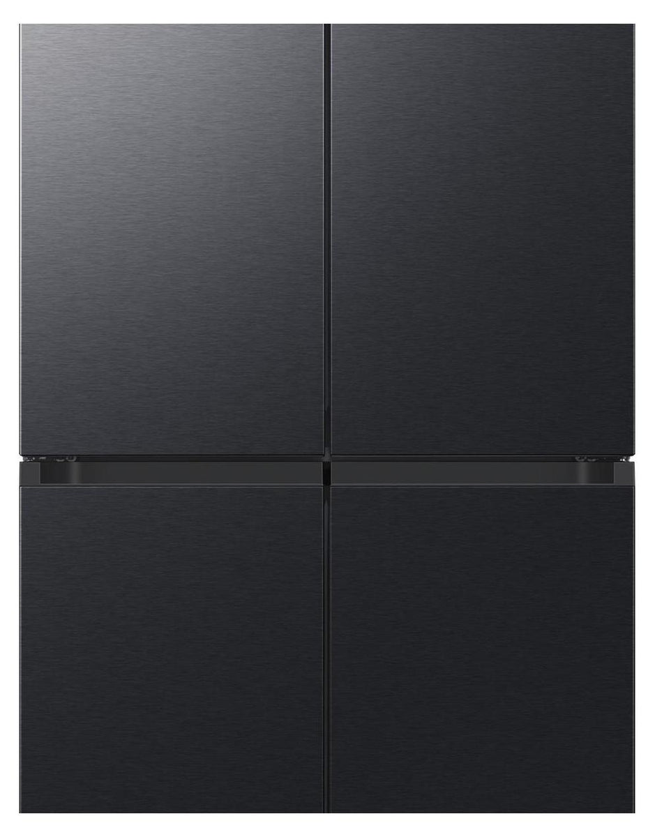 Samsung 4-Türen French Door mit Beverage Center und Festwasseranschluss, Freistehend, French door, Schwarz, Black DOI, Tasten, LED