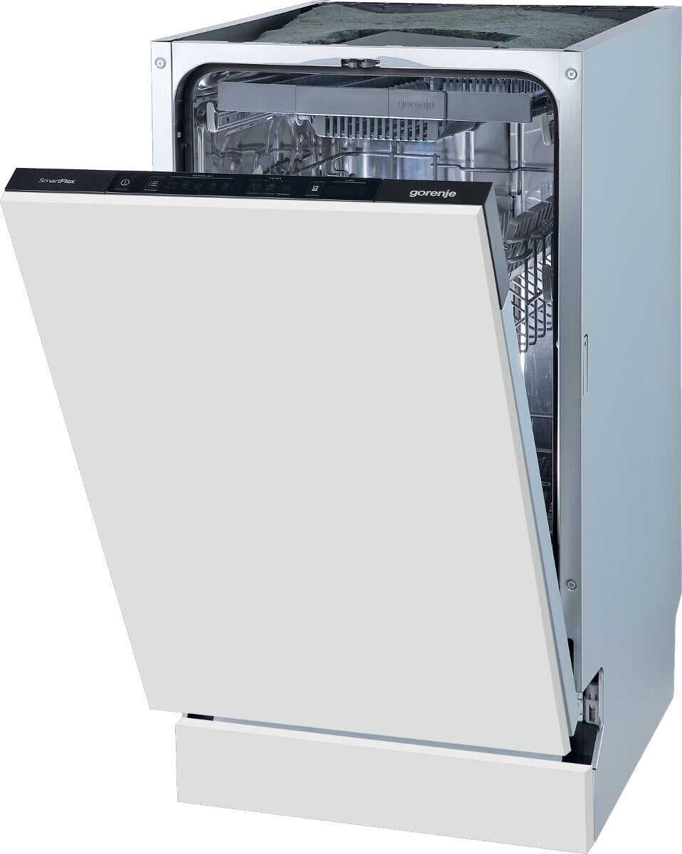 Gorenje GV561D10 Geschirrspüler Vollintegrierbar 45 cm, 11 Maßgedecke, Single, Weiß,