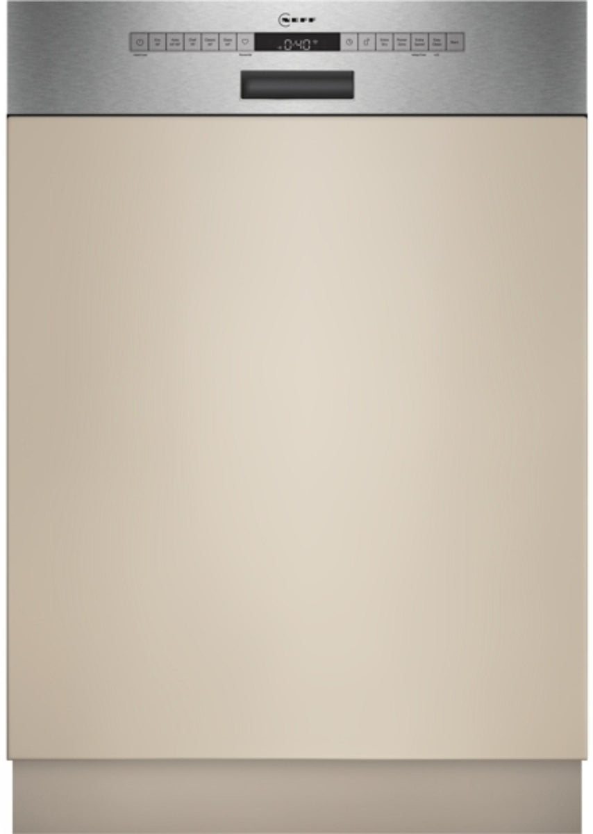 Neff N 50, Geschirrspüler integrierbar, Höhe 81,5 cm, Breite 60 cm, Gebürsteter Stahl S145ECS15E