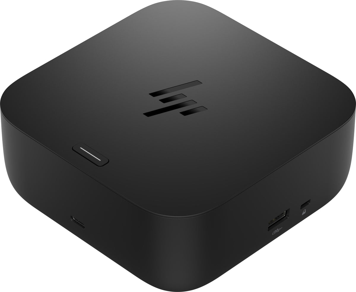 HP USB-C 100W G6 Dock, Kabelgebunden, USB 3.2 Gen 2 (3.1 Gen 2) Type-C, 100 W, 25000 Mbit/s, Schwarz, Jet black