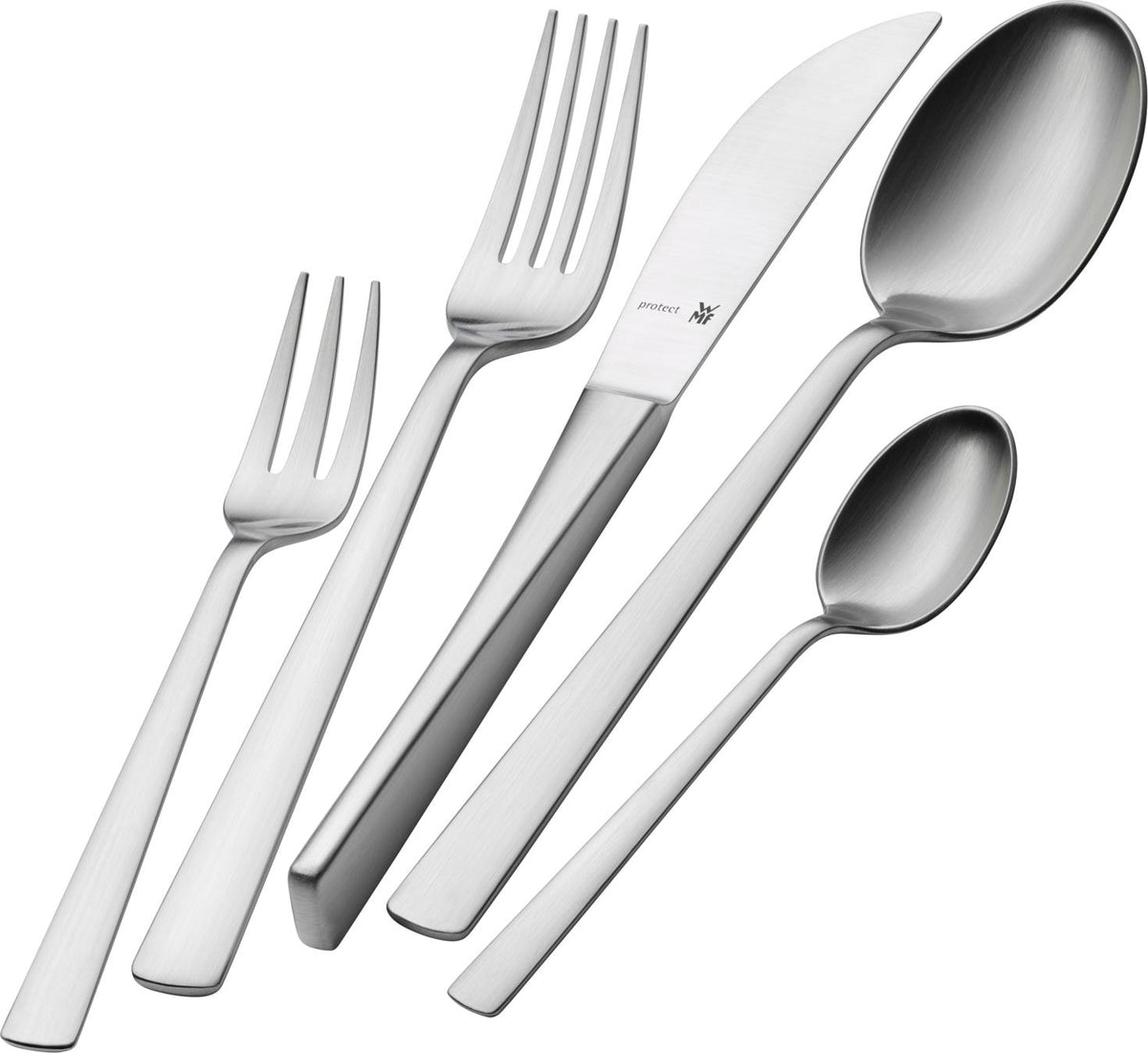 WMF Besteck-Set 30-teilig Corvo Cromargan protect, 60 mm, 435 mm, 265 mm, 1,91 kg