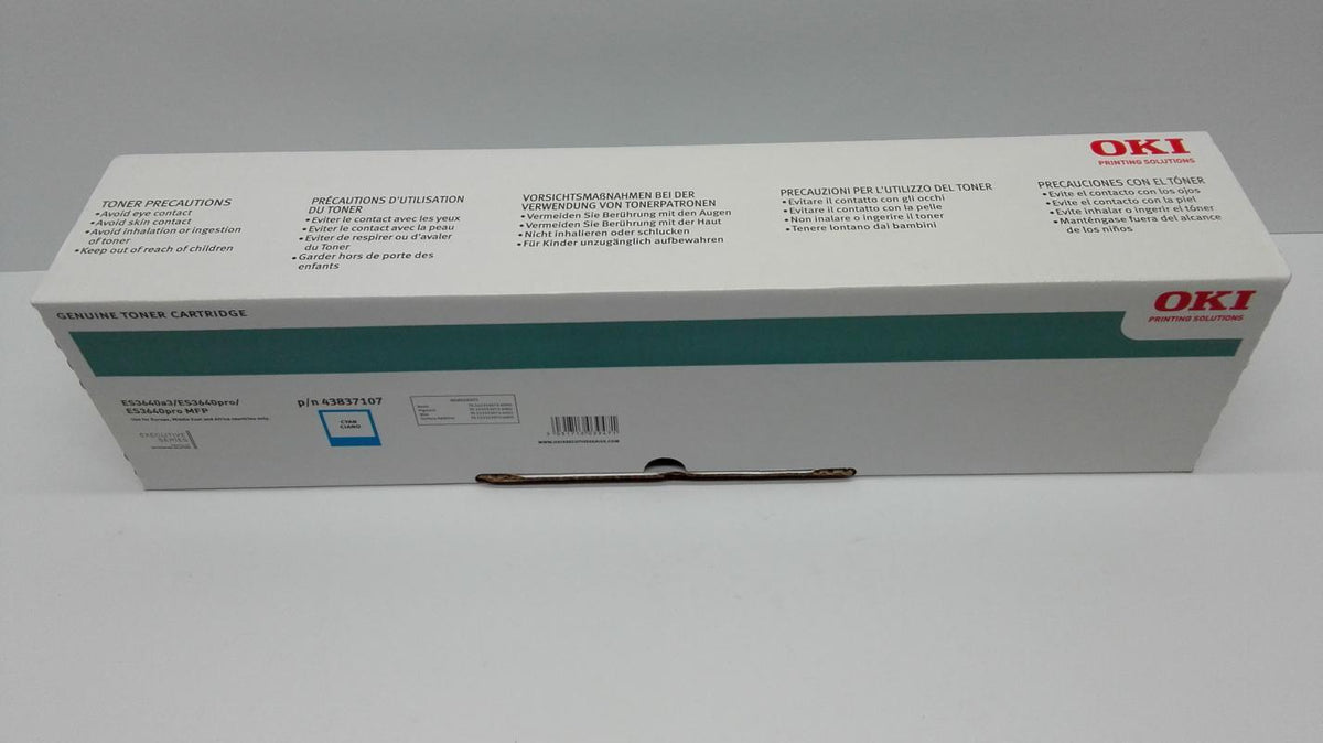 OKI Toner ES3640a3/ES3640Pro Cian, 16500 Seiten, Cyan