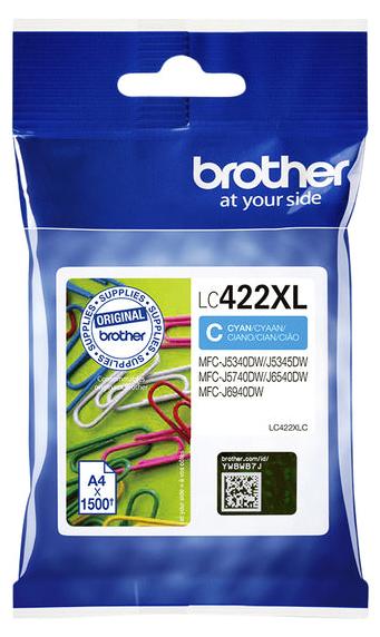 Brother LC422XLC, Cyan, 1 Stück(e), 1500 Seiten, Einzelpackung