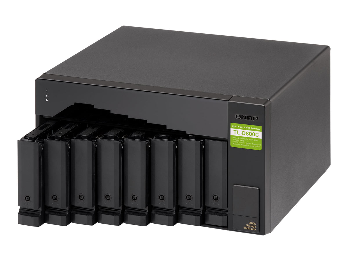 QNAP TL-D800C, HDD / SSD-Gehäuse, 2.5/3.5