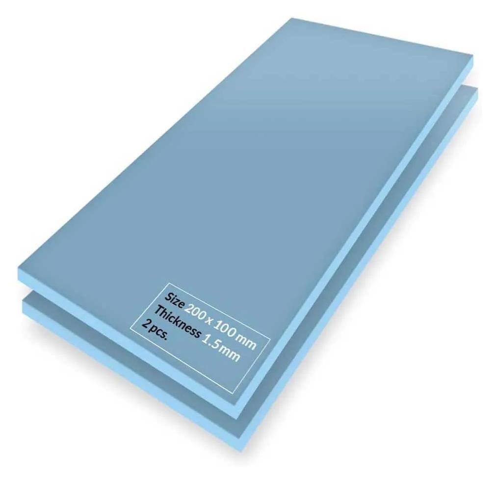 ARCTIC TP-3 Premium Performance Thermal Pad 200 x 100 mm, 1.5 mm, Thermalpolster, Blau, 200 mm, 100 mm, 1,5 mm, 2 Stück(e)