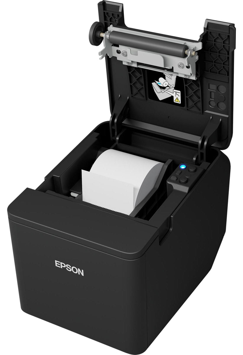 Epson TM-T20IV (101):USB + SERIELL, PS,BLK,, Thermodruck, POS-Drucker, 203 x 203 DPI, 250 mm/sek, 1,25 x 3 mm, 22,6 Zeichen pro Zoll