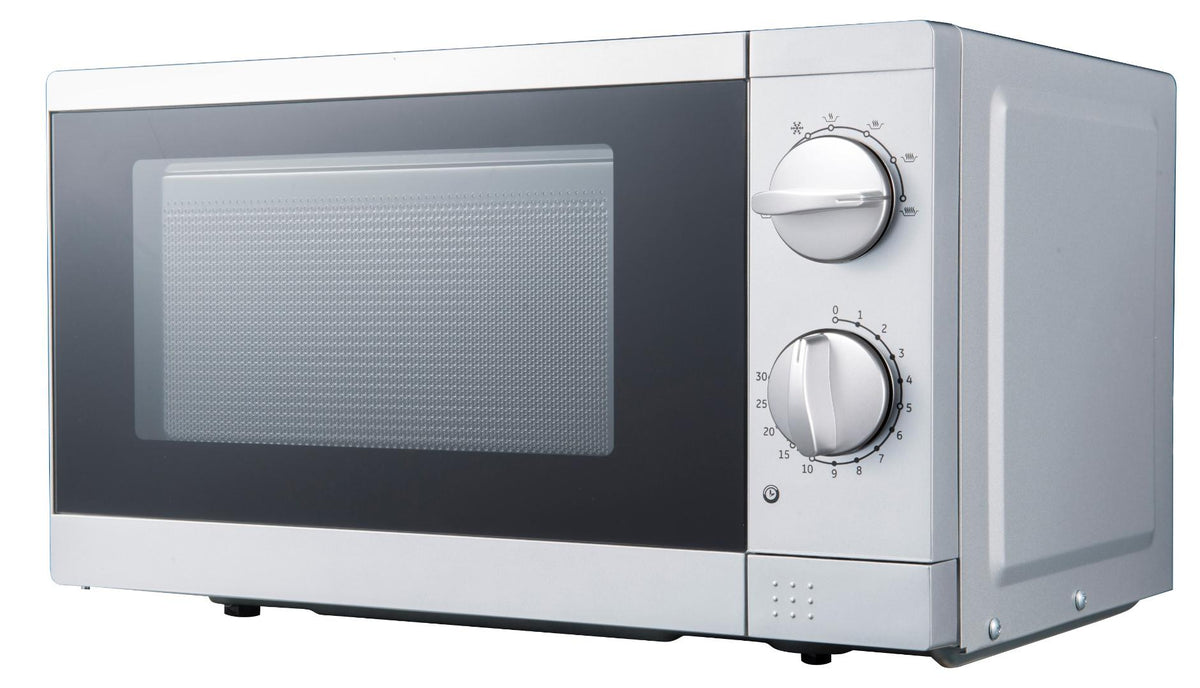 PKM MW700-17UB2, Arbeitsplatte, Solo-Mikrowelle, 17 l, 700 W, Drehregler, Edelstahl