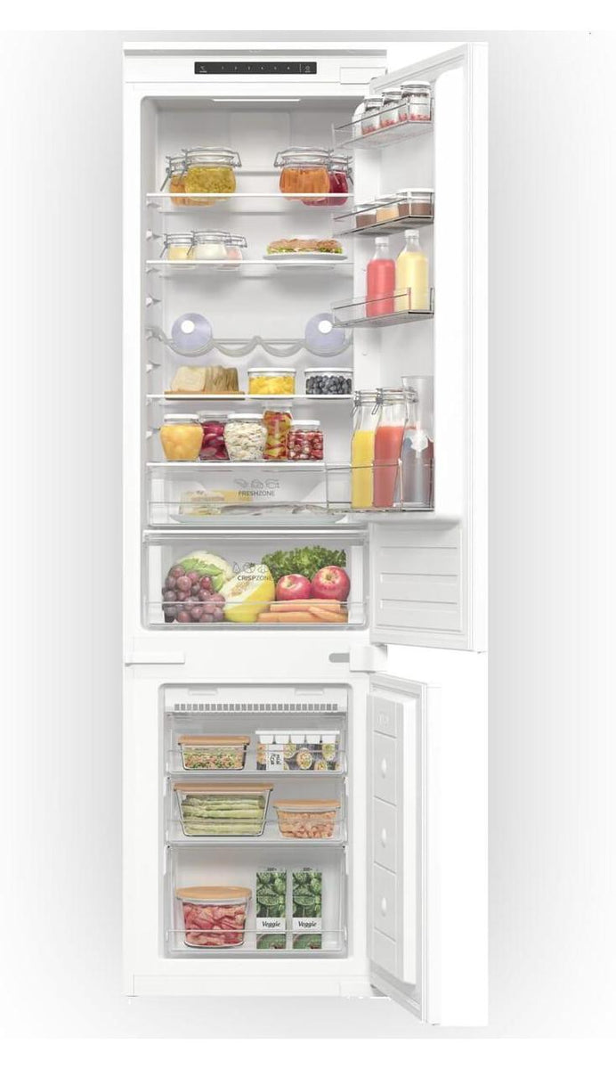Gorenje NRKI419EP1 Kühl-Gefrier-Kombination, Einbau, 193er Nische, 281 l, SN-T, 2,6 kg/24h, E, Fresh Zone Fach, Weiß