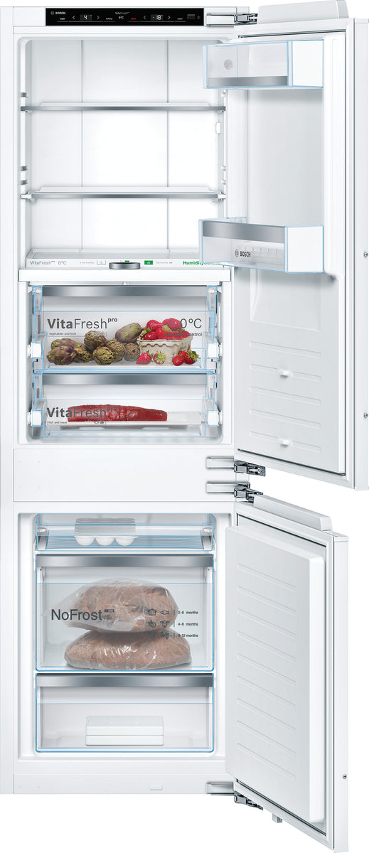 Bosch Serie 8 KIF86PFE0, 223 l, SN-ST, 13 kg/24h, E, Fresh Zone Fach, Weiß