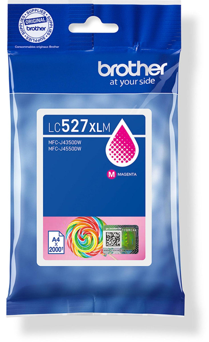 Brother LC527XLM, Hohe (XL-) Ausbeute, Magenta, Tinte auf Pigmentbasis, 1 Stück(e), 2000 Seiten, Einzelpackung