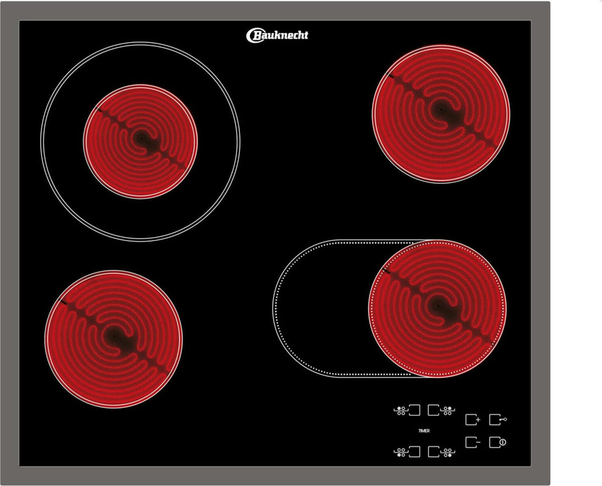 Bauknecht CTAR 7642 IN, Schwarz, Integriert, 56 cm, Zonen-Induktionskochfeld, Glaskeramik, 4 Zone(n)