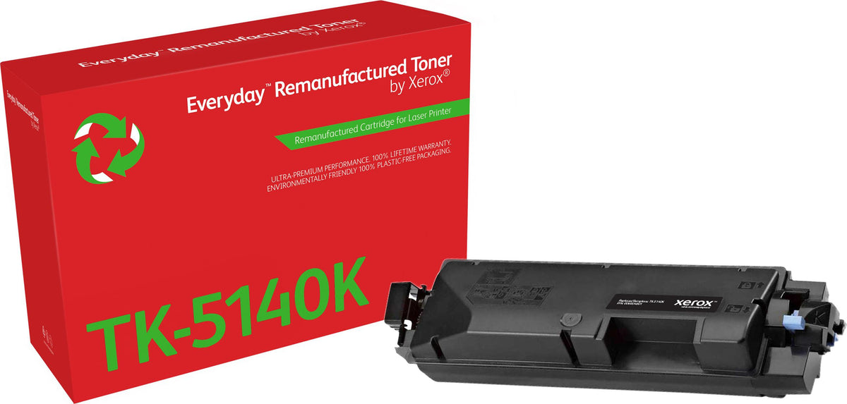 Everyday™ Schwarz wiederaufbereiteter Toner von , kompatibel mit Kyocera TK-5140K, Standardkapazität, 7000 Seiten, Schwarz, 1 Stück(e)