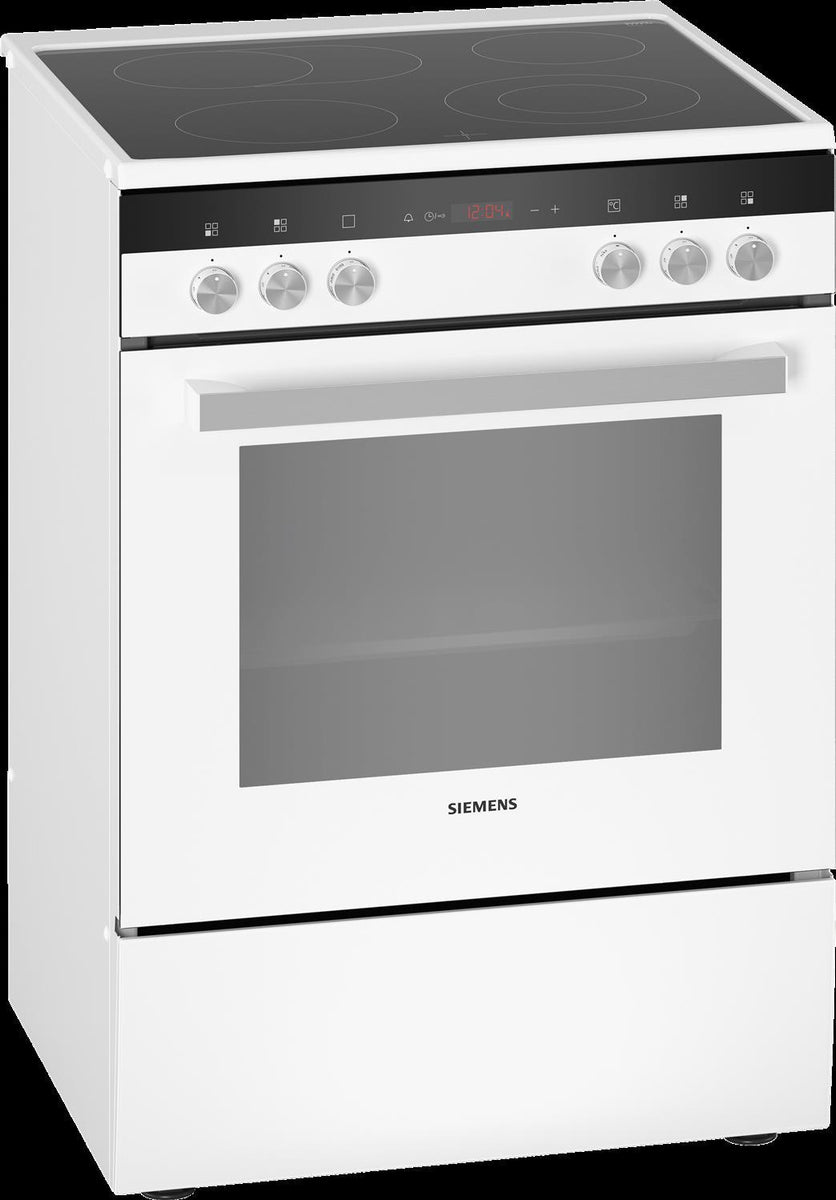 Siemens iQ300 HK9R3A220, Freistehender Herd, Weiß, Drehregler, Berührung, Vorderseite, 1,2 m, Elektronisch
