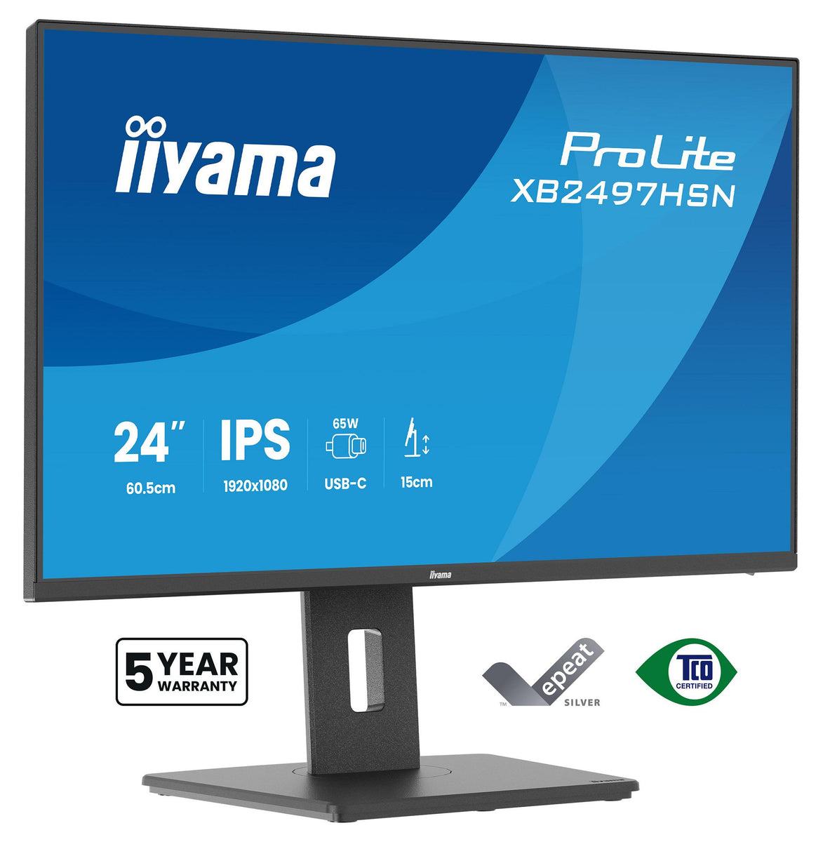 iiyama ProLite XB2497HSN-B1, 60,5 cm (23.8