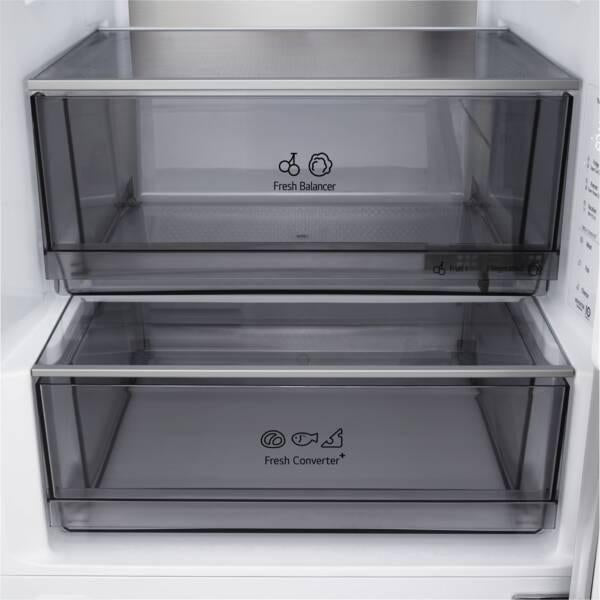 LG GBBS524APY, 375 l, T, 12 kg/24h, A, Fresh Zone Fach, Silber