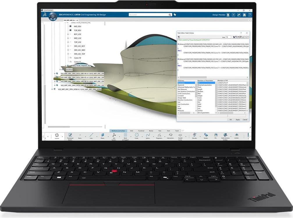 Lenovo ThinkPad P16s Gen 4 (Intel), Intel Core Ultra 7, 40,6 cm (16