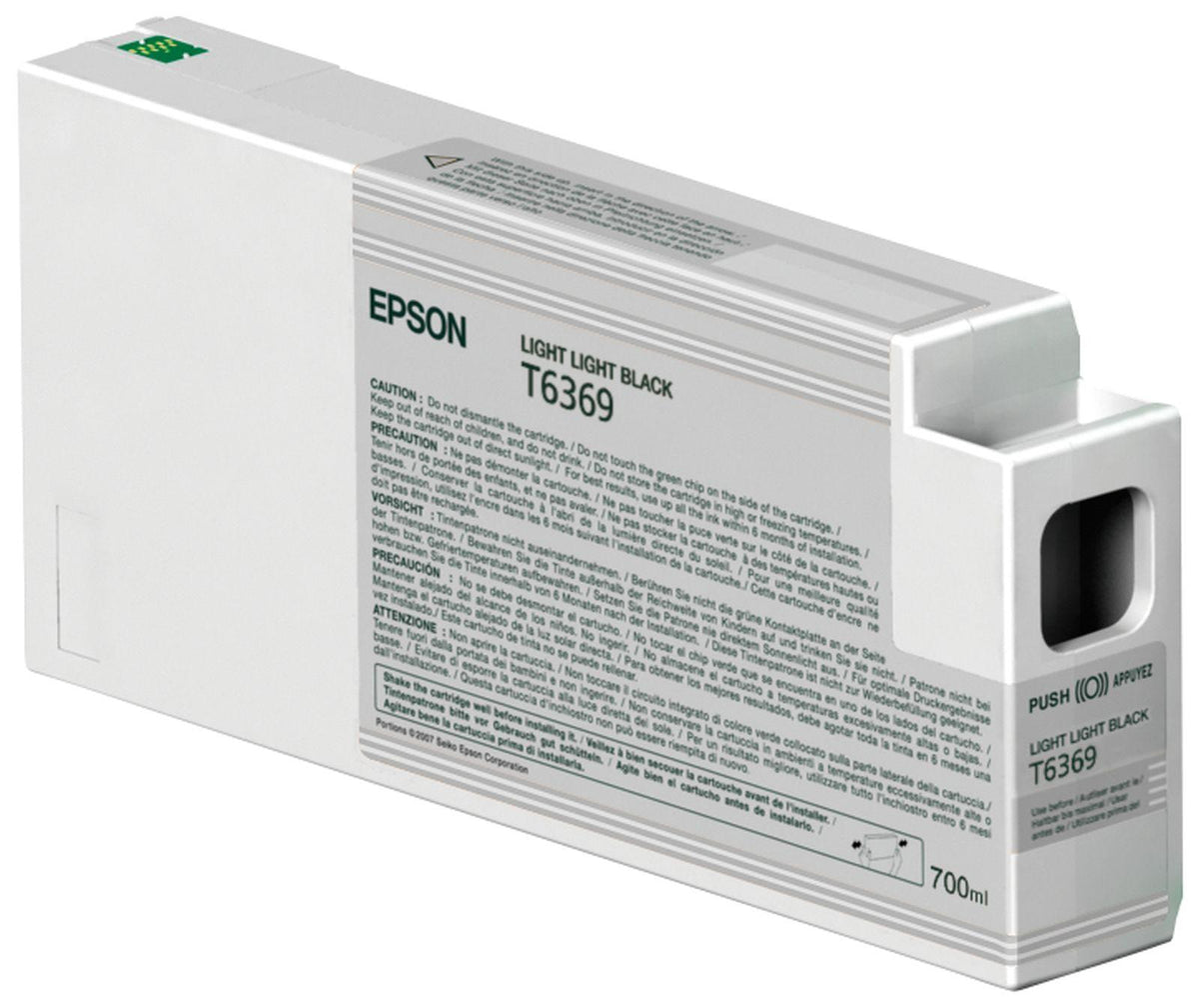 Epson Singlepack Light Light Black T636900 UltraChrome HDR, 700 ml, Schwarz, Tinte auf Pigmentbasis, 700 ml, 1 Stück(e), Einzelpackung