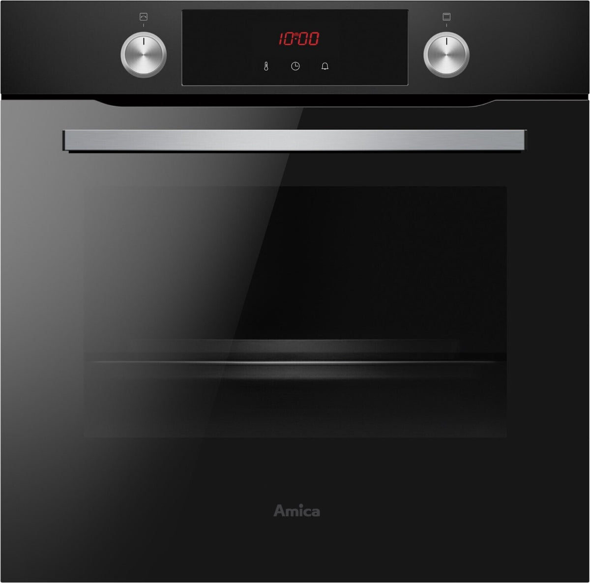 Amica EBPX 945 600 SM, Groß, Elektrischer Ofen, 77 l, Integriert, Schwarz, Edelstahl, Drehregler, Sensor