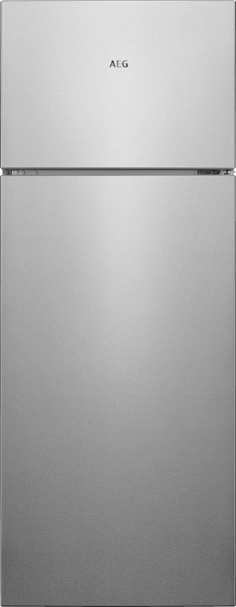 AEG 5000 ColdSense / Freistehender Doppeltür - Kühlautomat / 1434 mm / 206 L / LowFrost – weniger Eisbildung RDB424E1AX Edelstahl-Look, Seiten silber + Antifinger Edelstahlbeschichtung