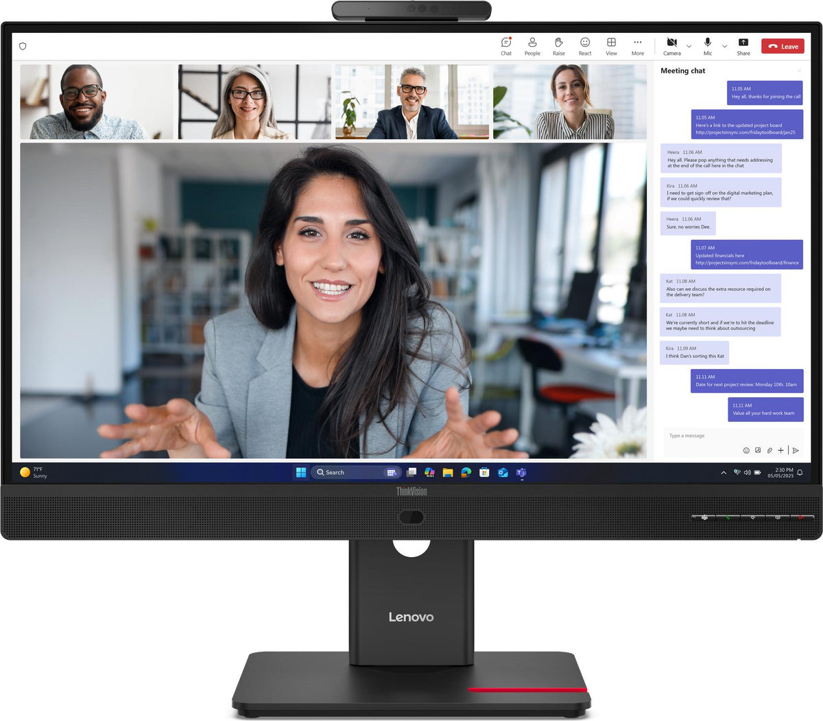 Lenovo ThinkVision T24-4v Monitor, 60,5 cm (23.8