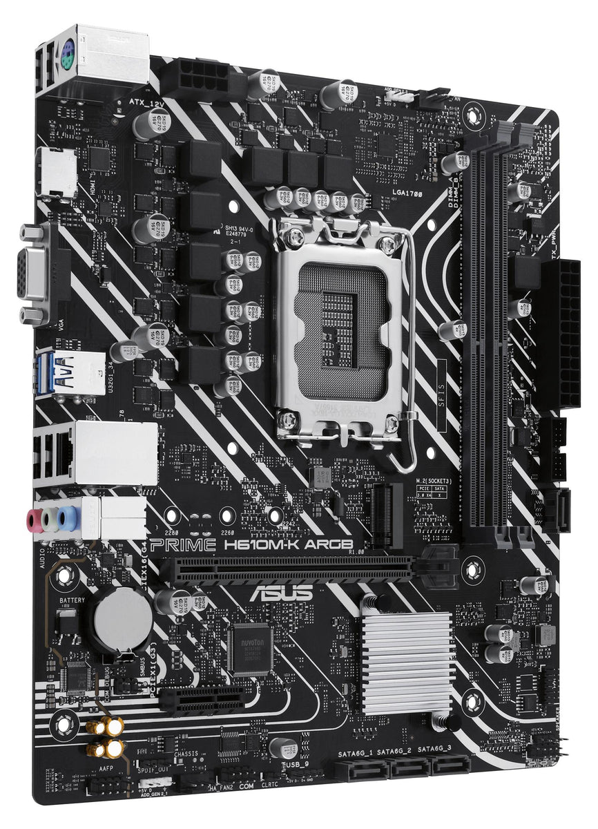 Asus 90Mb1G90-M0Eay0 Prime H610M-K Argb//Lga1700,H610,U32 Gen 1,M.2,Aura,Mb