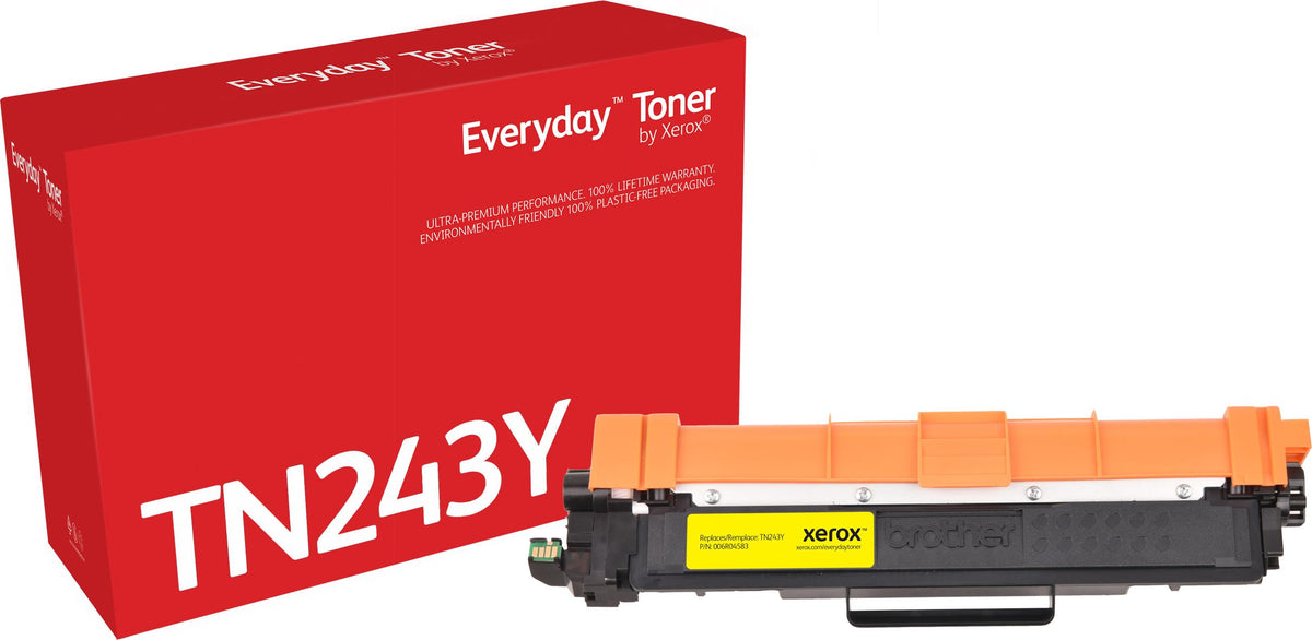 Everyday™ Gelb Toner von , kompatibel mit Brother TN-243Y, Standardkapazität, 1000 Seiten, 1000 Seiten, Gelb, 1 Stück(e)
