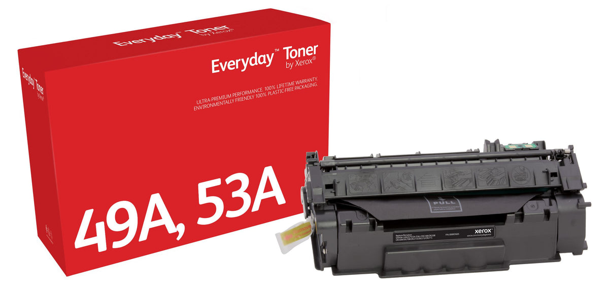 Everyday™ Schwarz Tonermodul von kompatibel mit HP 49A 53A (Q5949A/ Q7553A), Standardkapazität, 3000 Seiten, Schwarz, 1 Stück(e)