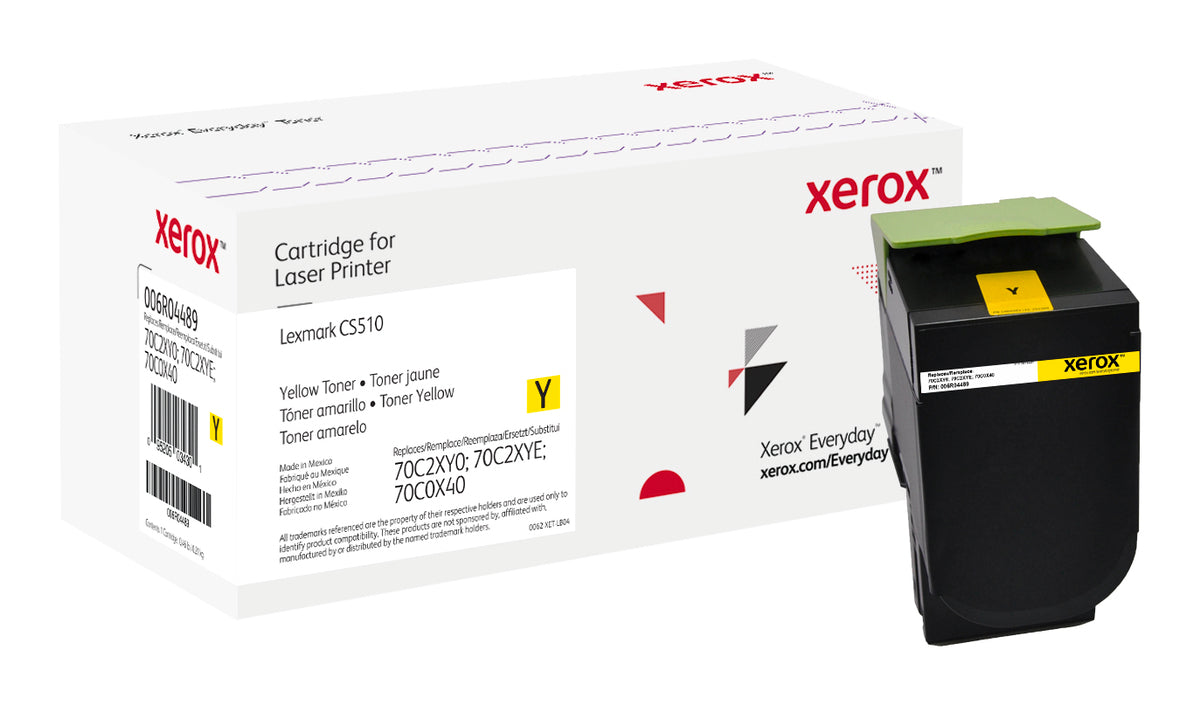 Xerox Everyday Extra hoch Kapazität Laserdruck Tonerkartusche - Alternative für Lexmark (70C2XY0, 70C2XYE, 70C0X40) - Gelber Pack - Laserdruck - Extra hoch Kapazität