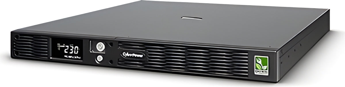 CyberPower PR1000ELCDRT1U Line-Interactive USV 1000VA/800W Rack 1U, Reine Sinuswelle, AVR, LCD, Ausgang (8) IEC, RJ45 Lan Protection, RS232, USB (HID) EPO, Expansion Port für opt. Netzwerkkomunikation, Line-Interaktiv, 1 kVA, 800 W, Reiner Sinus, 150…