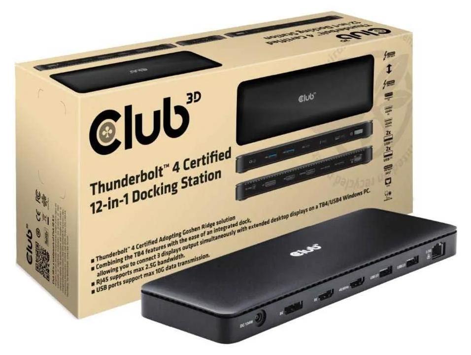 CLUB3D Club 3D, Dockingstation TB4 12 in 1